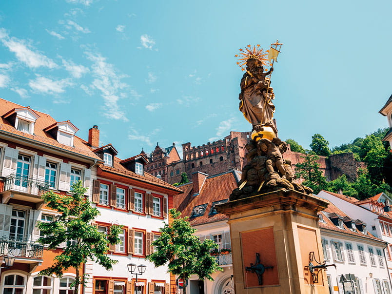 The square in Heidelberg, Germany